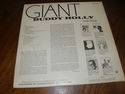 Album. Buddy Holly " Giant " 1969 release in GOOD 