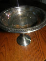 Silver plated candy dish made by F.B. Rogers. In V