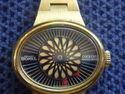 BOREL GOLD LADIES KALEIDOSCOPIC MYSTERY DIAL COCKT