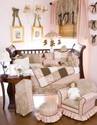 Coco 5 Piece Crib Bedding Set with Pink Pillow