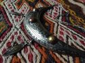 Antique African Tuareg Berber handmade silver neck
