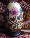 Antique Handpainted Russian Wood Egg Matryoshka Do