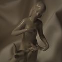 Antique German Schaubach Kunst Porcelain Fawn Nude