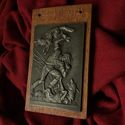 Hero Fight Wild Wolf  Hungarian Poetry Art Antique