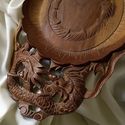 Antique Chinese Huanghuali Wood Art Handcarved Dra