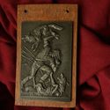 Hero Fight Wild Wolf  Hungarian Poetry Art Antique