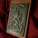 Hero Fight Wild Wolf  Hungarian Poetry Art Antique