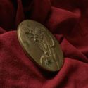 Antique Hunt Mountain Goat Signed Bronze Medal For