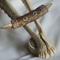 Antique Carved Hunt Trophy Deer Antler Stag Skull 