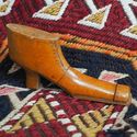 Antique Miniature Wood Carved Toy Puppet Shoe Carv