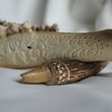 Antique Carved Hunt Trophy Deer Antler Stag Skull 