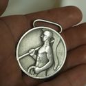 Antique Sterling Silver Olympic Sport Athlethic Ro