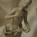 Antique German Schaubach Kunst Porcelain Fawn Nude