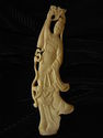 Antique Chinese bone statue Guanyin Kwanyin Kwan y