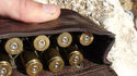 New leather hunter Gun bullet case for belt hungar