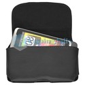Black Leather Case Cover for Sony Ericsson Xperia 