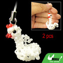 Jewelry Plastic Beads Duck Pendant Mobile Phone St