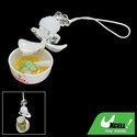 Bowl w Delicious Food Special Pendant Cellphone St