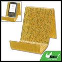 Gold Tone Hard Plastic Stand Holder for Cellphone 