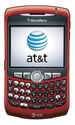 NEW RED BLACKBERRY CURVE 8310 AT&T GSM PDA CAMERA 