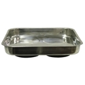 11" x 11" Stainless Steel magnetic parts tray