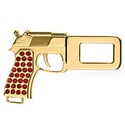 Gun Shape Metal Car Auto Seat Belt Buckle with Rhi