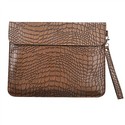 Crocodile Pattern Soft PU Leather Bag Pouch with M