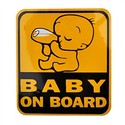 Baby Drinking Milk on Board Design Reflective Car 