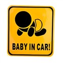 Crawling Baby in Car Design Reflective Car Sticker