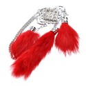 Chinese Knot Natural Fur Decoration for Car Bag Cl