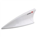 3W-101 Shark Fin Plastic Car Antenna Decor (White)