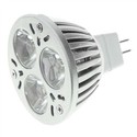 Aluminum Green Lighting MR16 3W 12V 3 LED Light Bu