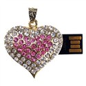 1GB Heart Shape U Disk USB Flash Memory Drive with