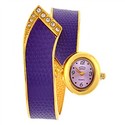 Rhinestones Quartz Wrist Watch with Metal Band for