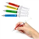 Novel Needle Tube Tubing Shaped Ball Point Pen Syr