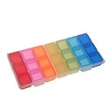 Rainbow Pill Case Colorful Tablet Container