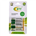 BTY 1350mAh 1.2V AAA Rechargeable NiMH Battery (4 