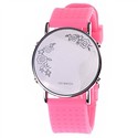 LED Wrist Watch with Round Dial & Silicone Watch B