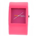 Simple Style Rectangle Case Rubber Wrist Watch wit