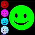 Lovely Smiling Face Design Color Changing LED Roun