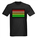 Vibration & Sound Activated LED T-shirt LED Light-