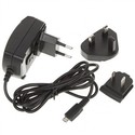 5-pin AC Power Adapter with US/EU/UK Plugs for Bla