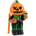 Portable Pumpkin Man with Skeleton Head for Costum