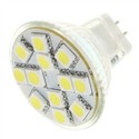 MR11 12V 2.5W 12*5050 SMD LED 50-Lumen 6500K White