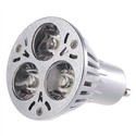 GU10 3-LED 3W 85~260V 300 Lumens Light Bulb with W