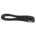 6' 3.5mm Stereo (M) to (M) Audio Cable (Black) - P