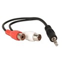 6"" 3.5mm (M) to Dual RCA (F) Stereo Audio Cable (