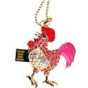 8GB U Disk Cock Shape USB Flash Memory Drive with 