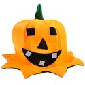 Double-layer Flannelette Happy Face Pumpkin Hat fo