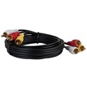 6' 3 RCA (M) to 3 RCA (M) Composite Video/Audio Ca